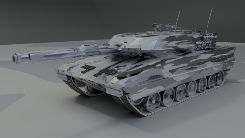 Leopard 2a 3Dモデル .c4d .max .obj .3ds .fbx .stl .blend