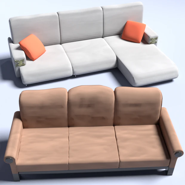 Modern Sofa Set High-Quality s for Interior Visualization 3D Model .c4d .max .obj .3ds .fbx .stl .blend 