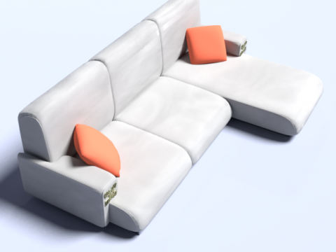 Modern Sofa Set High-Quality s for Interior Visualization Model 3D