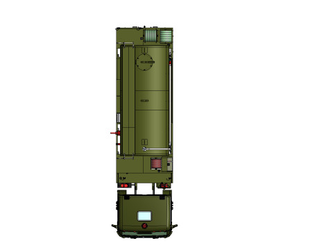 Military Demineralized Water Truck OBJ FBX STL C4D Textured Modelo 3D