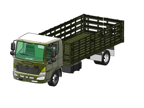 Military Stack Body Truck for Commercial Personal Use Modello 3D