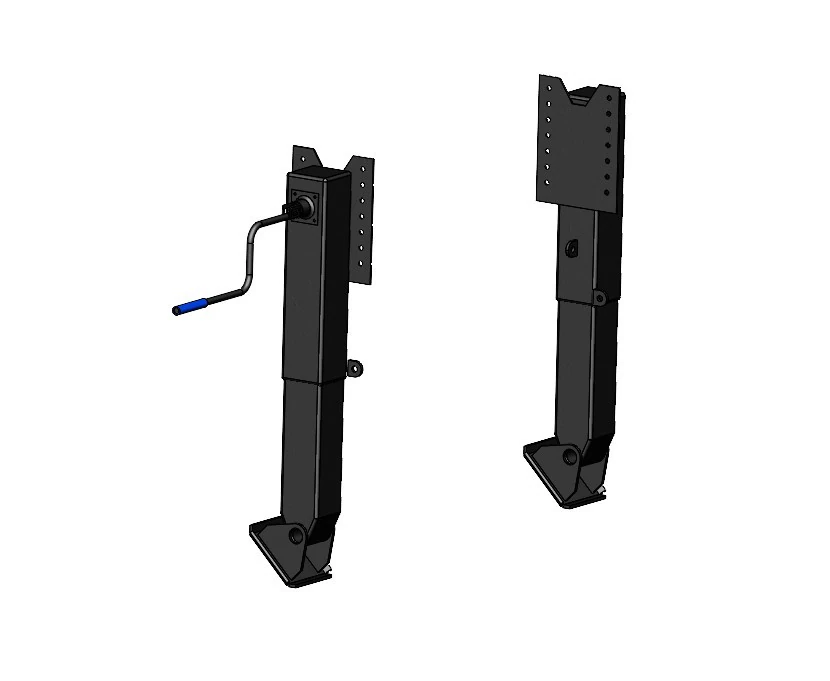 Landing Jack for Truck Trailer High-Quality 3D CAD Model 3D Model .c4d .max .obj .3ds .fbx .stl .blend 
