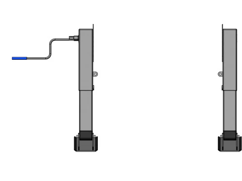 Landing Jack for Truck Trailer High-Quality 3D CAD Model 3D Model