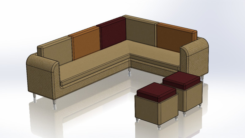 Modern Sofa Set Design for 2BHK 3BHK Villa Interiors 3ds Max Archviz Ready 3D 모델 .c4d .max .obj .3ds .fbx .stl .blend