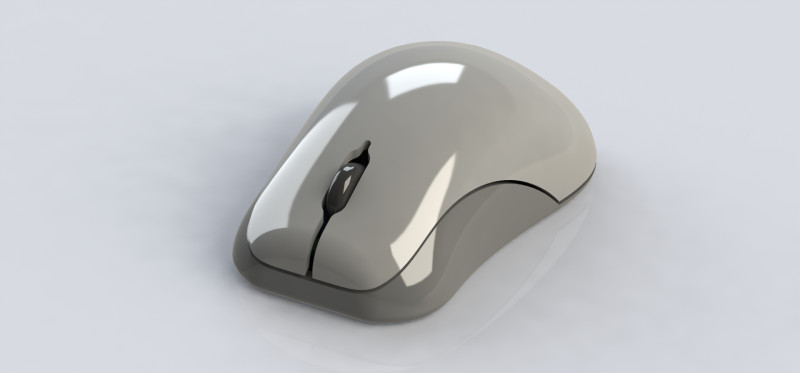 Ergonomic Computer Mouse CAD Model Industrial Design 3D Printable STEP STL Modelo 3D .c4d .max .obj .3ds .fbx .stl .blend
