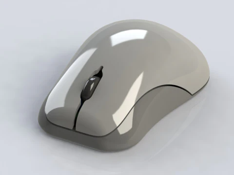 人体工学电脑鼠标 CAD 模型 工业设计 3D 可打印 STEP STL 3D 模型