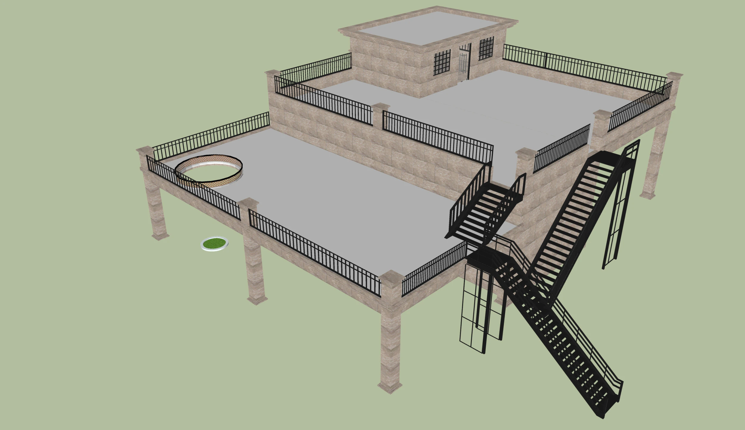BUILDING 3D MODEL 3D Model .c4d .max .obj .3ds .fbx .stl .blend 
