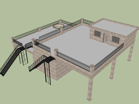 BUILDING 3D MODEL 3D Модель