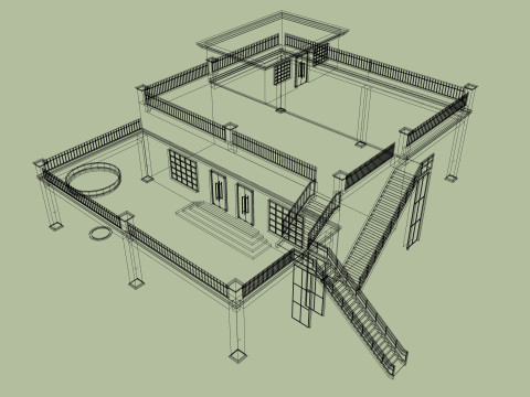 BUILDING 3D MODEL 3D Модель