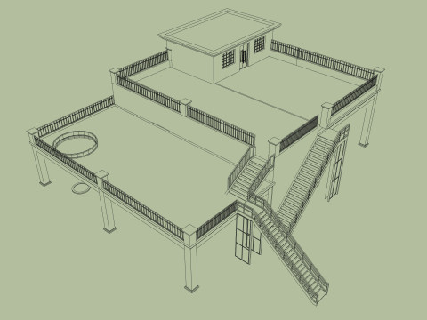 BUILDING 3D MODEL 3D Модель