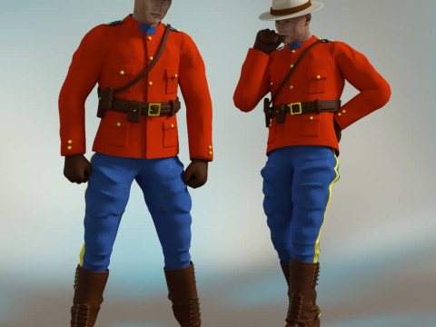 Mountie Complete for M4 3D Model
