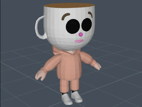 후디 발레리나 카푸치나 3D 모델