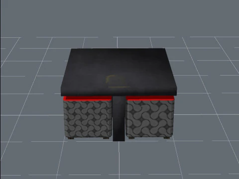 Meja ruang tamu Model 3D