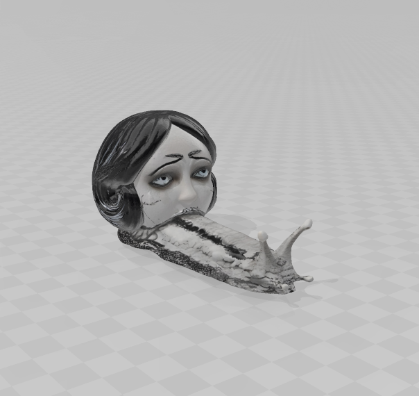 Junji Ito Slug Girl Modello di stampa 3D .c4d .max .obj .3ds .fbx .stl .blend 