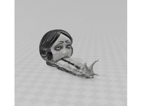 伊藤潤二なめくじ少女 3Dプリントモデル