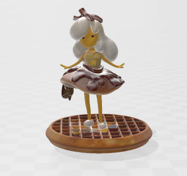 Princess breakfast 3D Print Model .c4d .max .obj .3ds .fbx .stl .blend 