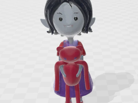 LA BAMBINA MARCELINE Modello di stampa 3D