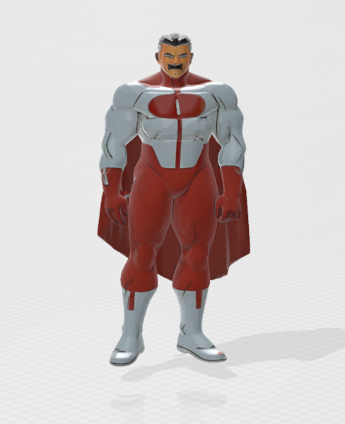 Omni-Man 3D 프린트 모델 .c4d .max .obj .3ds .fbx .stl .blend 