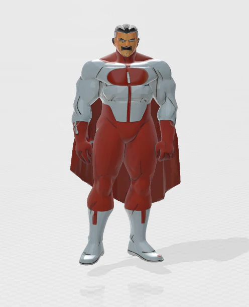 Omni-Man 3D Print Model .c4d .max .obj .3ds .fbx .stl .blend 
