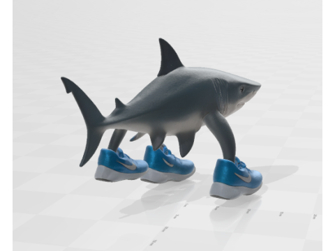Tralalero Tralala 3D 프린트 모델