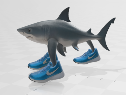Tralalero Tralala 3D 프린트 모델