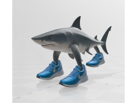 Tralalero Tralala 3D 프린트 모델