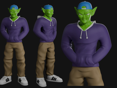 Piccolo Street Style outfit - Ready to 3D print model 3D Print Model