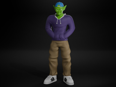 Piccolo Street Style outfit - Ready to 3D print model Modelo de impresión 3D