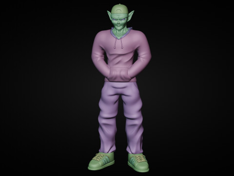 Piccolo Street Style outfit - Ready to 3D print model Modelo de impresión 3D