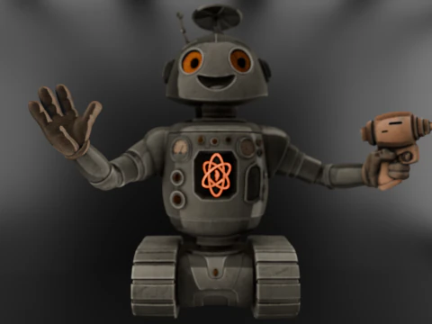 Retro-Futuristic Companion Bot - 3D Print Model - STL - 3MF - High-Detail Pre-Supported 3D Print Model