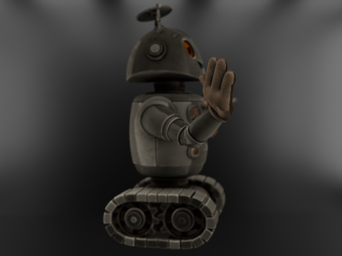 Retro-Futuristic Companion Bot - 3D Print Model - STL - 3MF - High-Detail Pre-Supported 3D 프린트 모델
