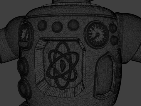 Retro-Futuristic Companion Bot - 3D Print Model - STL - 3MF - High-Detail Pre-Supported 3D 프린트 모델