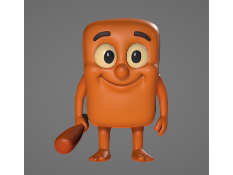 Tung tung tung sahur - Animado 3D Принт Модель