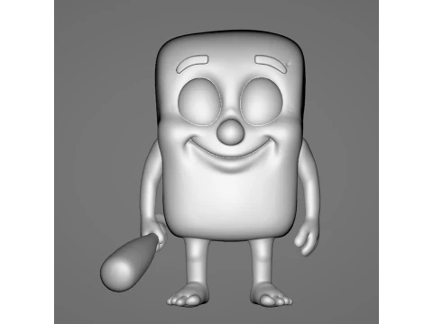 Tung tung tung sahur - Animado 3D Print Model