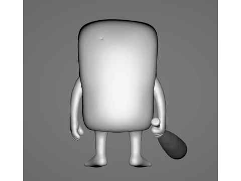 Tung tung tung sahur - Animado 3D Print Model