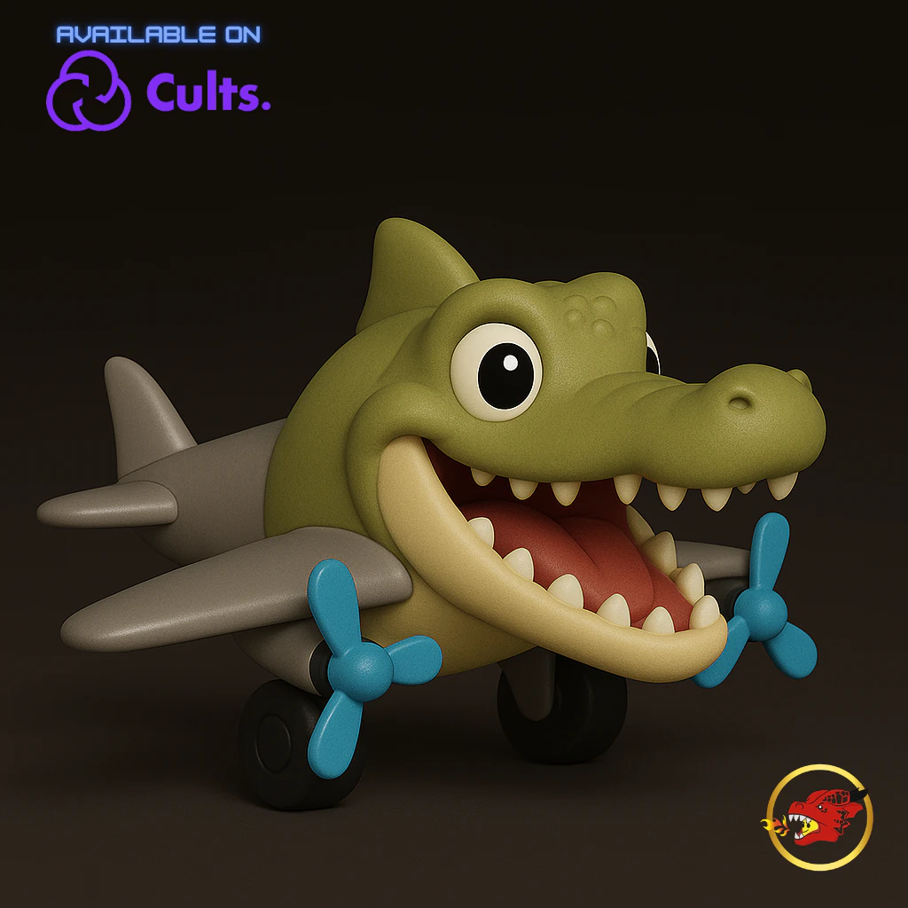 Bombardiro Crocodilo - Animado 3D Print Model .c4d .max .obj .3ds .fbx .stl .blend