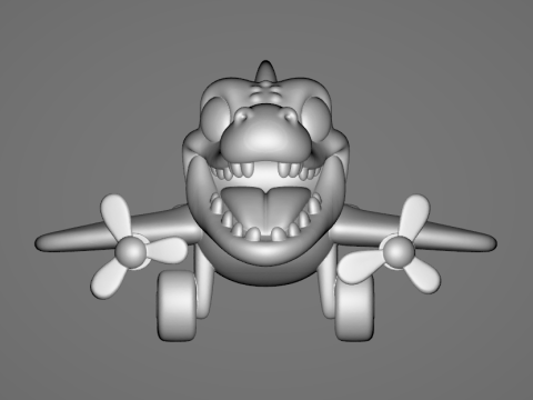 Bombardiro Crocodilo - Animado Modelo de impresión 3D