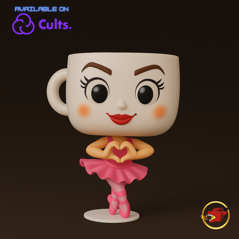 Balerinna Cappuccina - Animado STL Modelo de impresión 3D .c4d .max .obj .3ds .fbx .stl .blend 