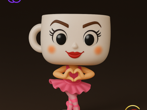 Balerinna Cappuccina - Animado STL 3D Принт Модель