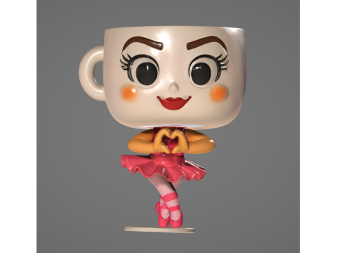 Balerinna Cappuccina - Animado STL Modelo de impresión 3D