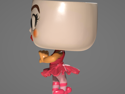 Balerinna Cappuccina - Animado STL Modelo de impresión 3D