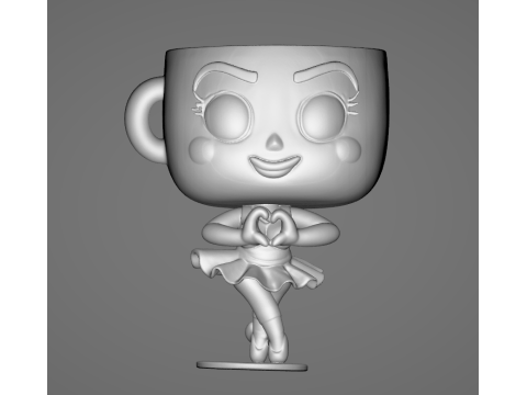 Balerinna Cappuccina - Animado STL Modelo de impresión 3D