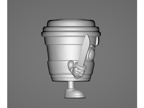 Cappuccino Assasino - Animado STL 3D 프린트 모델