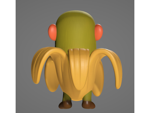 Chimpanzini banananini - Animado 3D Принт Модель