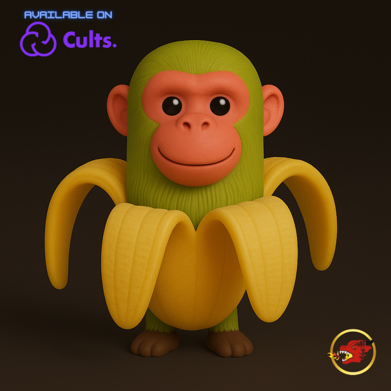 Chimpanzini banananini - Animado 3D Принт Модель .c4d .max .obj .3ds .fbx .stl .blend 