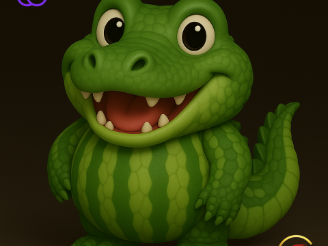 Glorbo Frutodrilono - Animado STL 3D Print Model