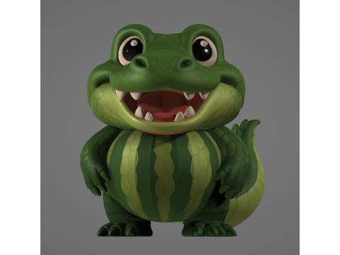 Glorbo Frutodrilono - Animado STL Modelo de impresión 3D