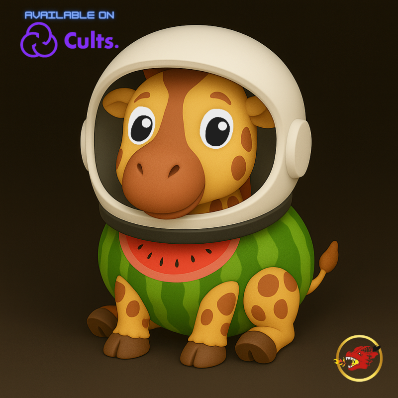Giraffa Celeste Viaggio Agreste - Animado STL 3D-Druckmodell .c4d .max .obj .3ds .fbx .stl .blend 