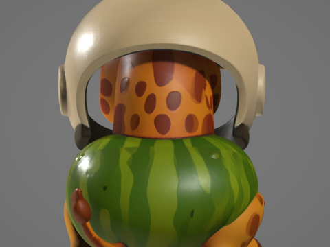 Giraffa Celeste Viaggio Agreste - Animado STL 3D-Druckmodell