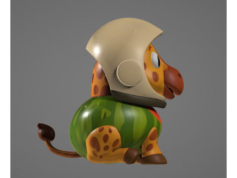 Giraffa Celeste Viaggio Agreste - Animado STL 3D-Druckmodell